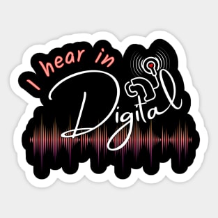 I Hear in Digital | Cochlear Implant | CI Sticker